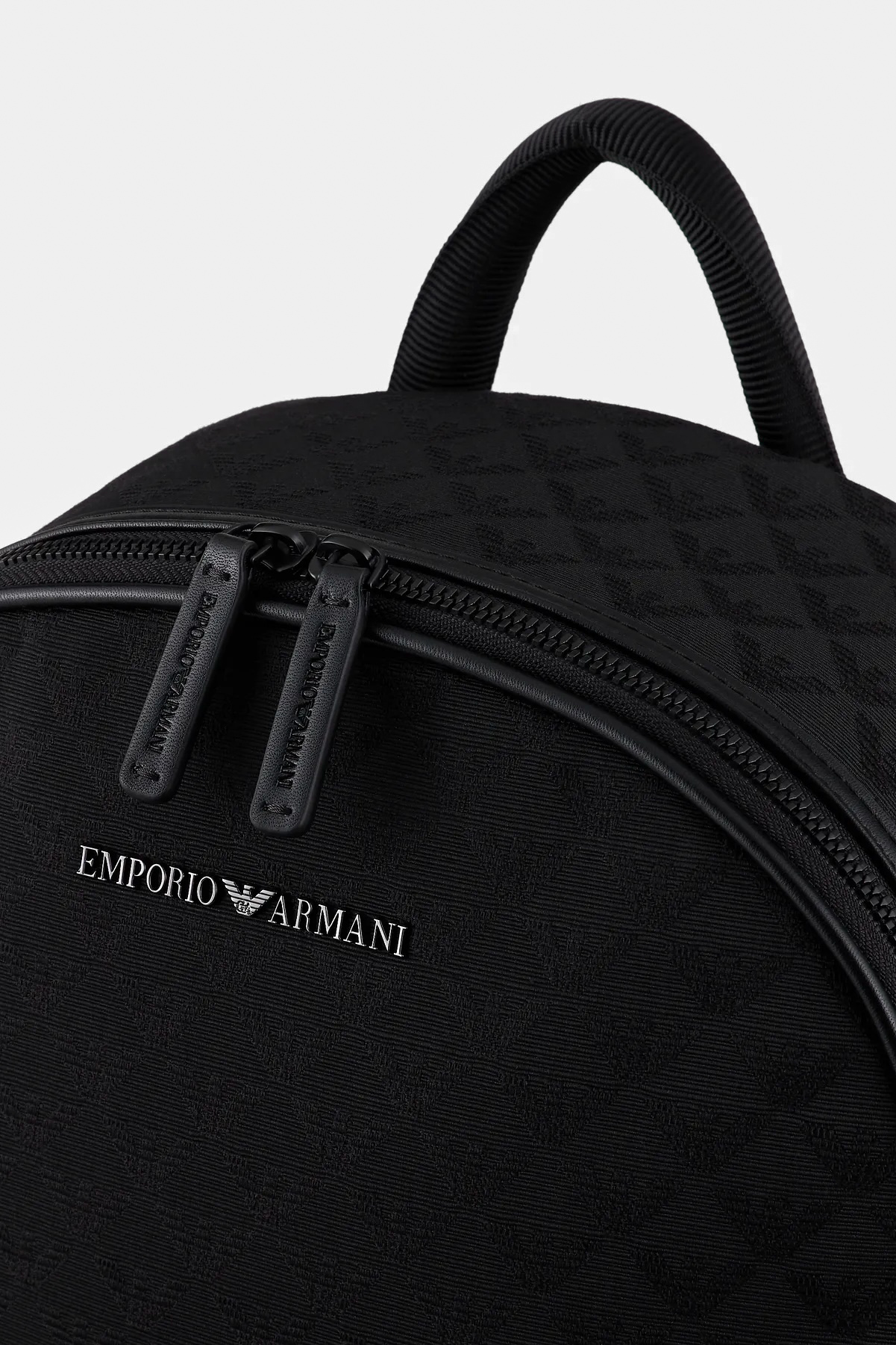 Чорний рюкзак Emporio Armani